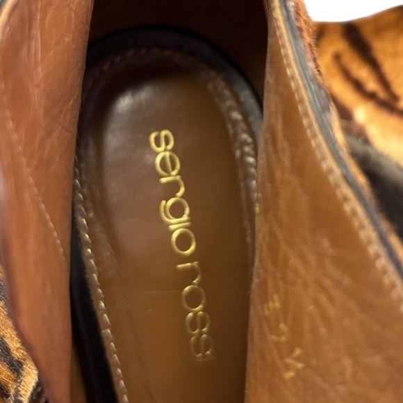 Sergio Rossi Women’s Tiger Horse Hair Ankle Boots Size 9 or 39.5 | Item 3258 - Picture 8 of 14